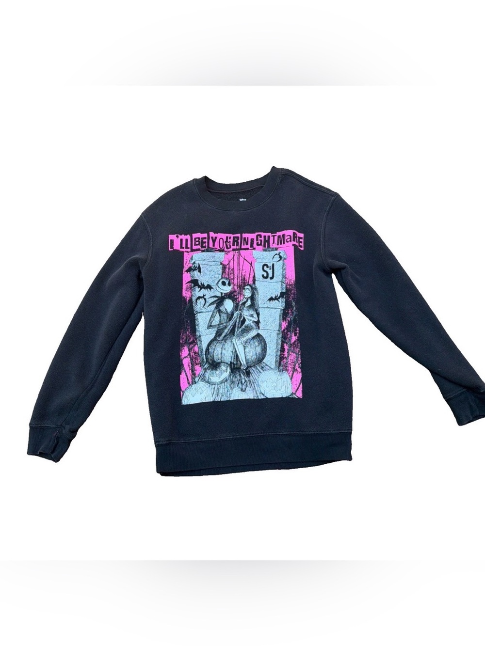 Nightmare Before Christmas Crewneck Sweatshirt I'll Be Your Nightmare Adult XS